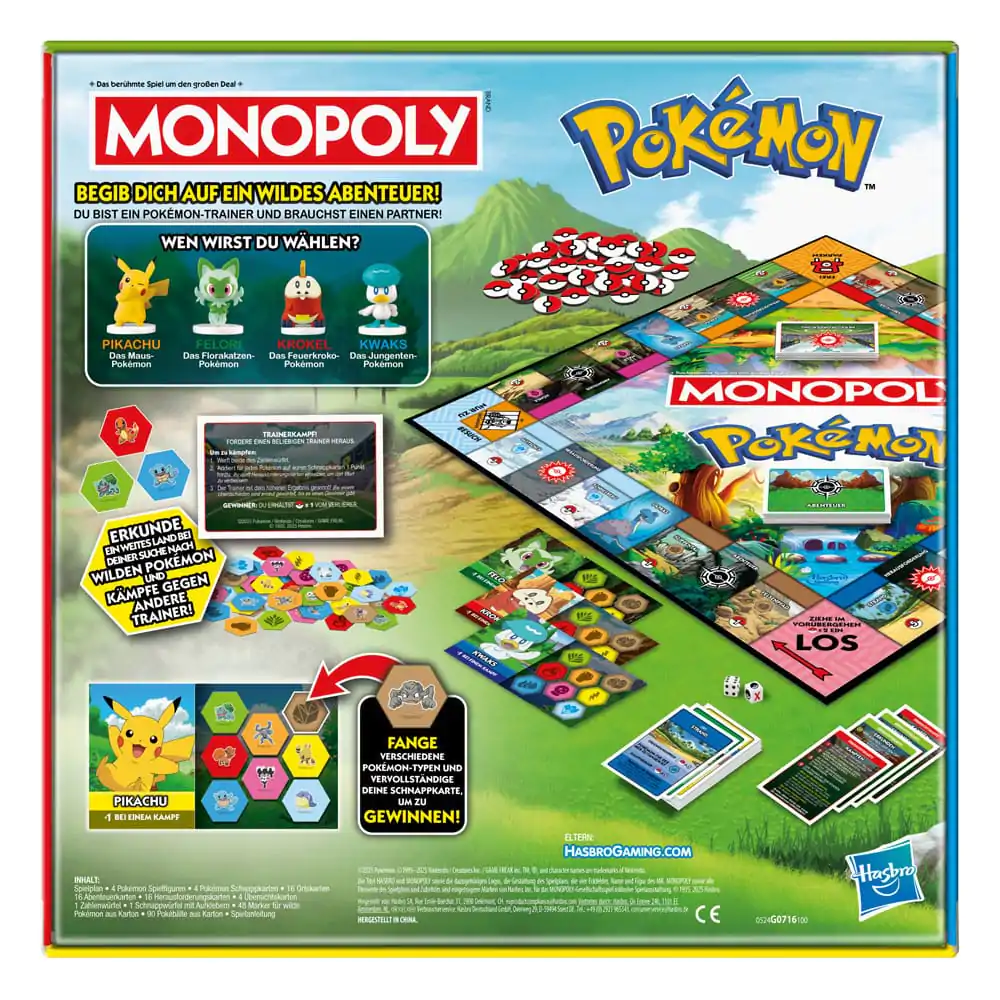 Pokémon družabna igra Monopoly *Nemška verzija* fotografija izdelka