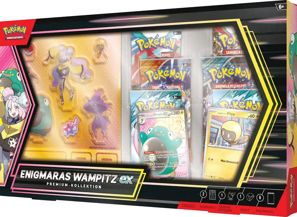 Pokémon TCG EX Premium Kolekcija Einigmaras Wampitz 2025 *Nemška Različica* fotografija izdelka