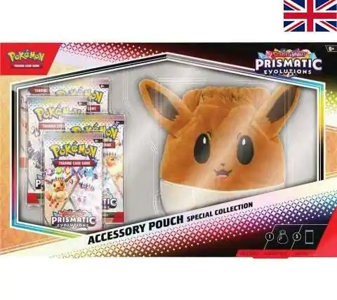 Pokémon TCG Scarlet & Violet 08.5 Prismatic Evolutions Eevee Zbirka Vrečk za Pripomočke *Angleška Različica* fotografija izdelka