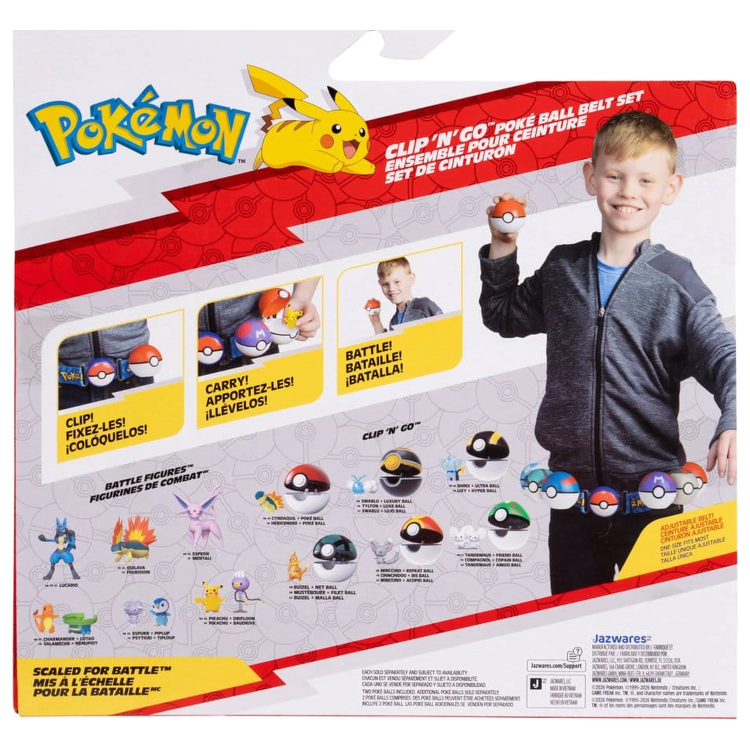 Pokémon igrača pas Clip 'n' Go komplet Fennekin fotografija izdelka