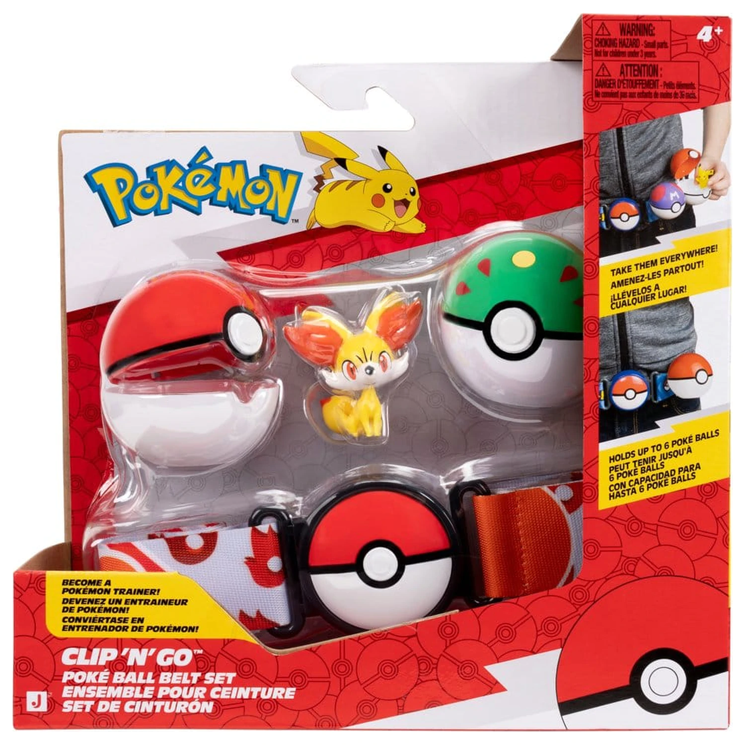 Pokémon igrača pas Clip 'n' Go komplet Fennekin fotografija izdelka