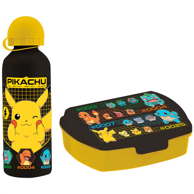 Pokemon škatla za malico + aluminijasta steklenica set 500ml fotografija izdelka