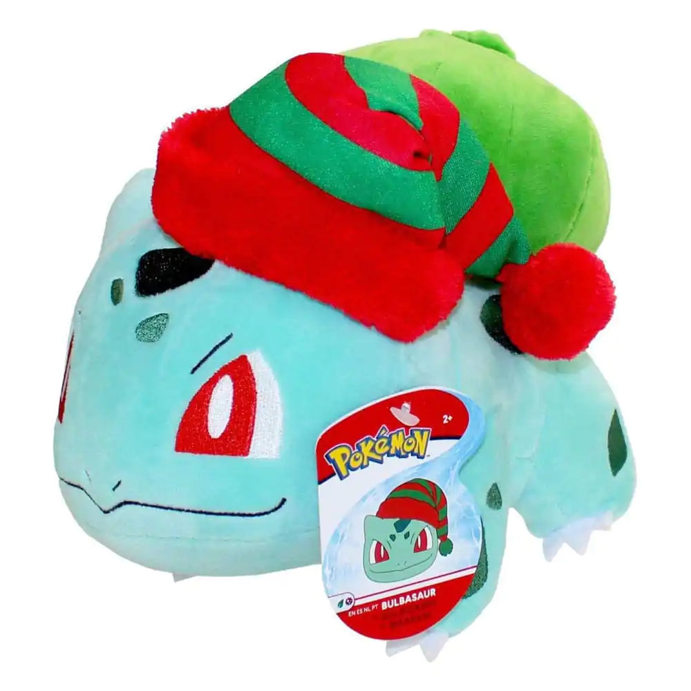 Pokémon Plišasta Figura Winter Bulbasaur z Božičnim Klobukom 20 cm fotografija izdelka