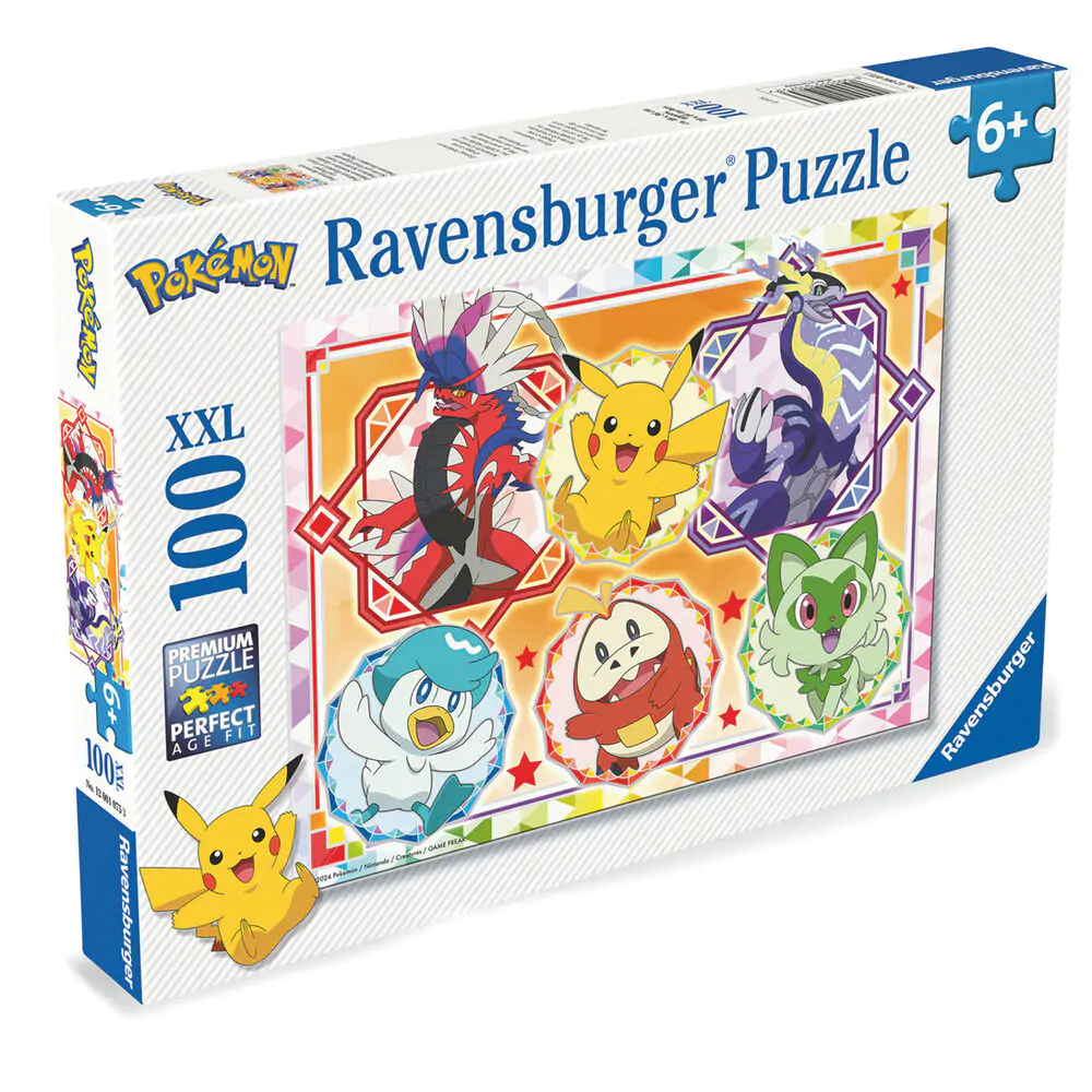 Pokemon XXL sestavljanka 100 kosov fotografija izdelka