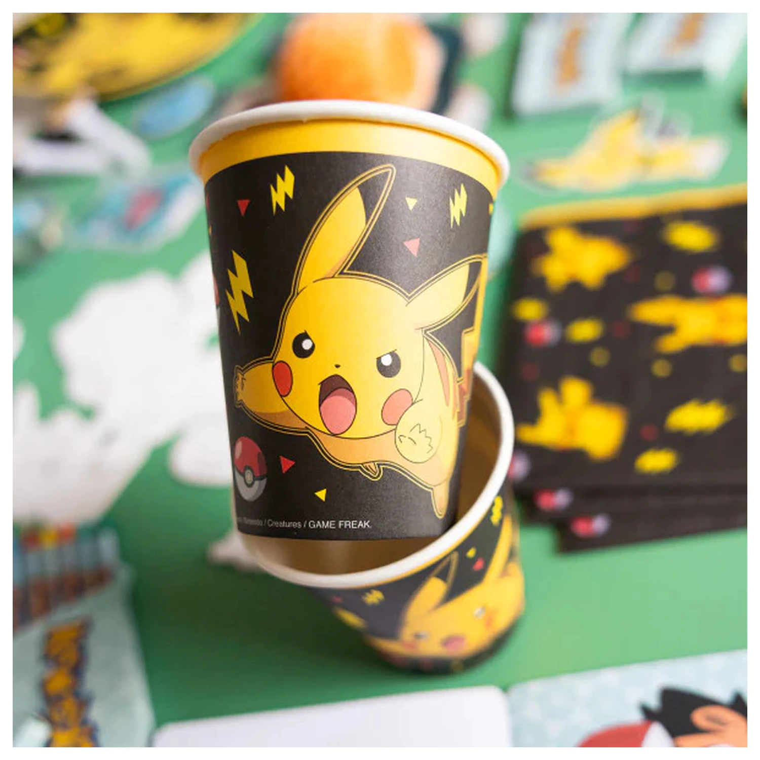 Pokémon Yellow Thunder Papirnati kozarčki 8 kos 237 ml fotografija izdelka