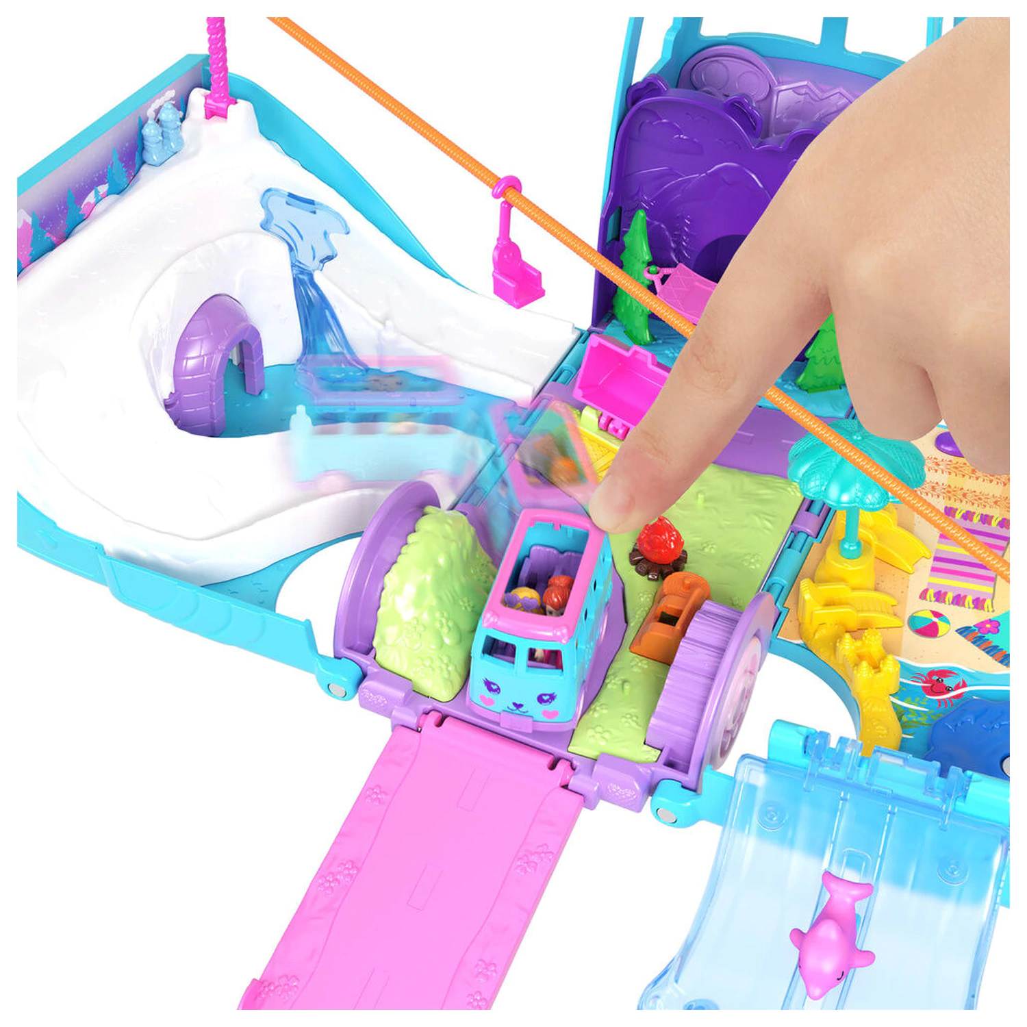 Polly Pocket Pustolovski van za živali set za igranje fotografija izdelka