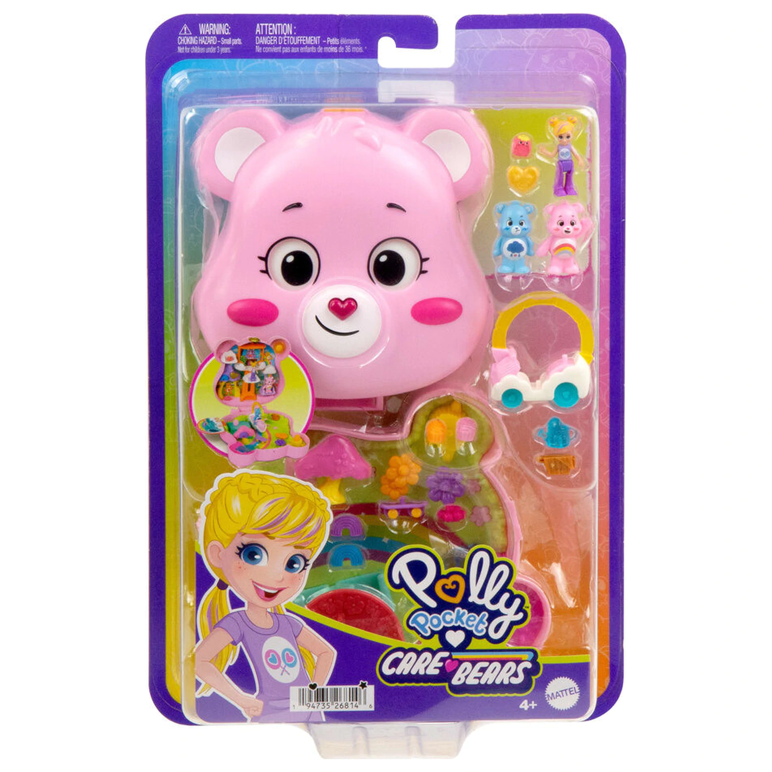 Polly Pocket Care Bears skrinja komplet za igranje fotografija izdelka