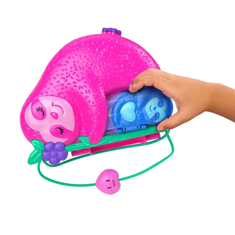 Polly Pocket Family of Sloths 2 v 1 komplet skrinje za igranje fotografija izdelka