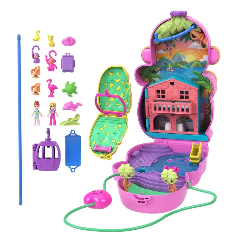 Polly Pocket Mama opica in dojenček torba set za igro fotografija izdelka