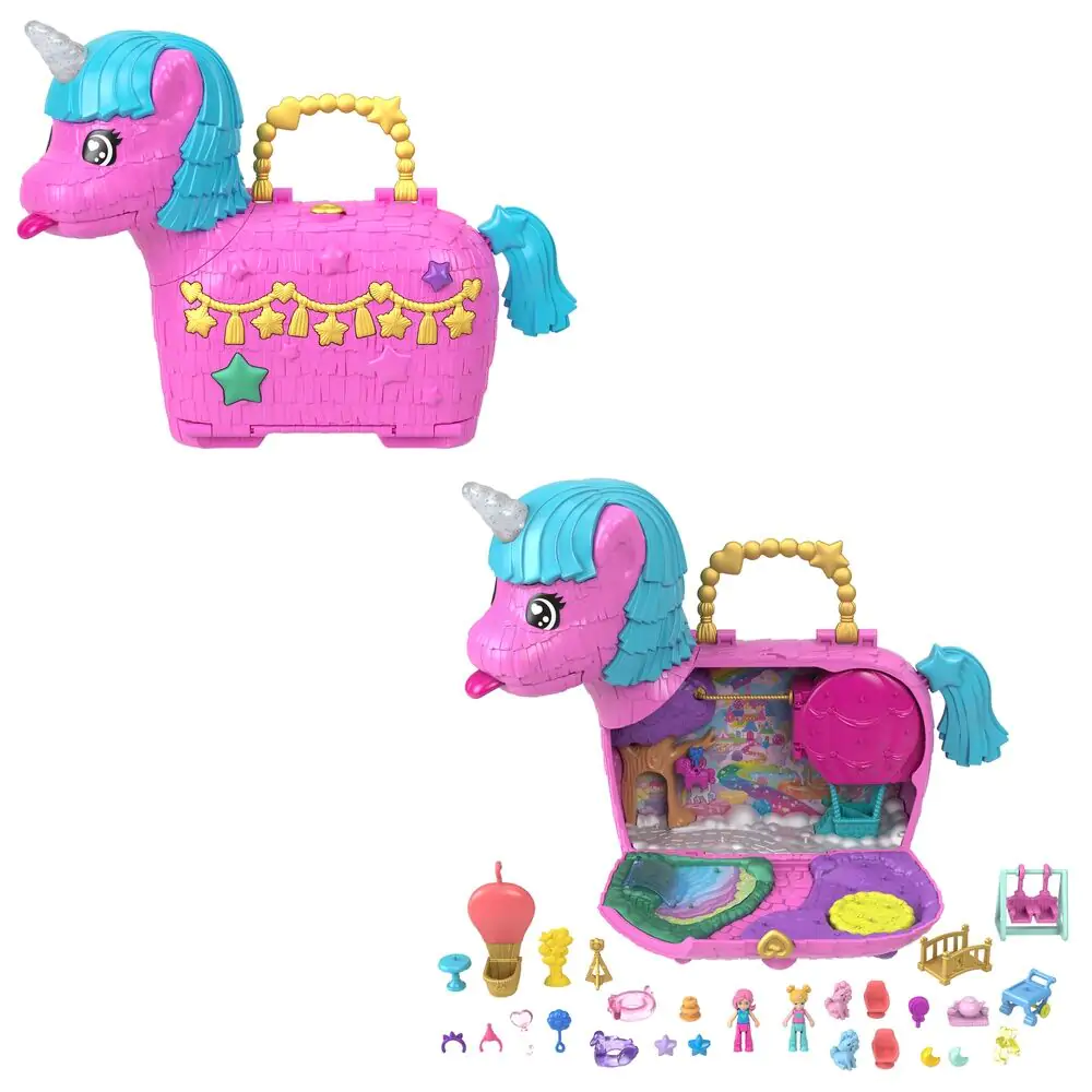 Polly Pocket Partyland Unicorn skrinja set za igranje fotografija izdelka