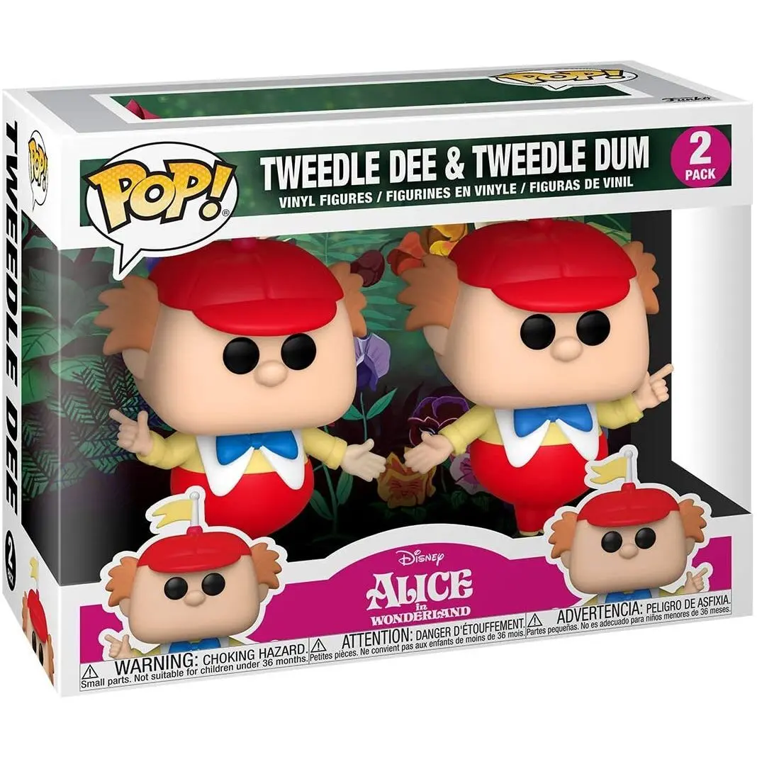 Alice in Wonderland POP! Disney Vinilne Figure 2-Pack Tweedle Dee & Dum 5 cm fotografija izdelka