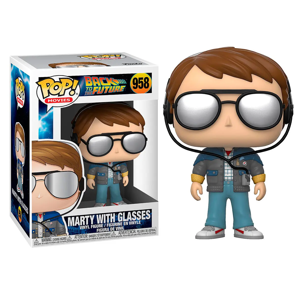 Back to the Future POP! Vinilna figura Marty z očali 9 cm fotografija izdelka