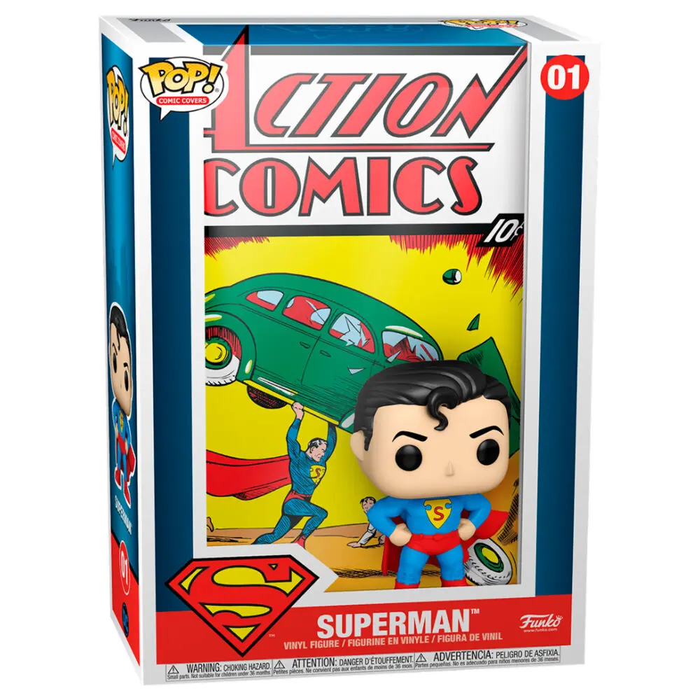 DC Comics POP! Comic Cover Vinilna Figura Superman Action Comic 9 cm fotografija izdelka