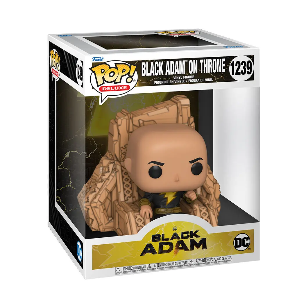 Black Adam POP! Deluxe Vinil Figura Black Adam na Prestolu 9 cm fotografija izdelka