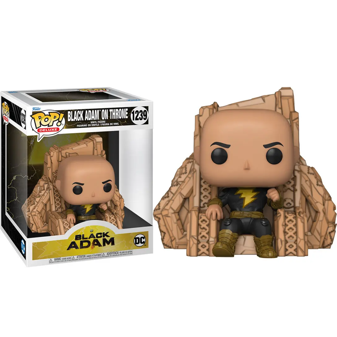 Black Adam POP! Deluxe Vinil Figura Black Adam na Prestolu 9 cm fotografija izdelka