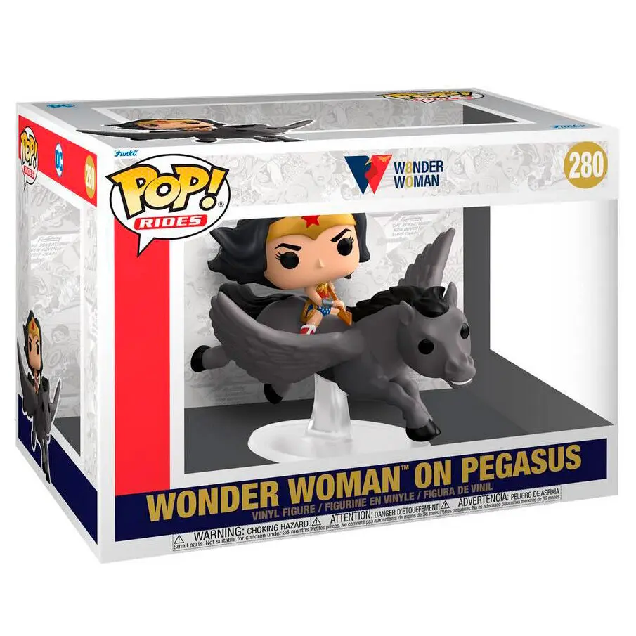 Wonder Woman POP! Rides Vinil Figura Wonder Woman 80th on Pegasus 15 cm fotografija izdelka