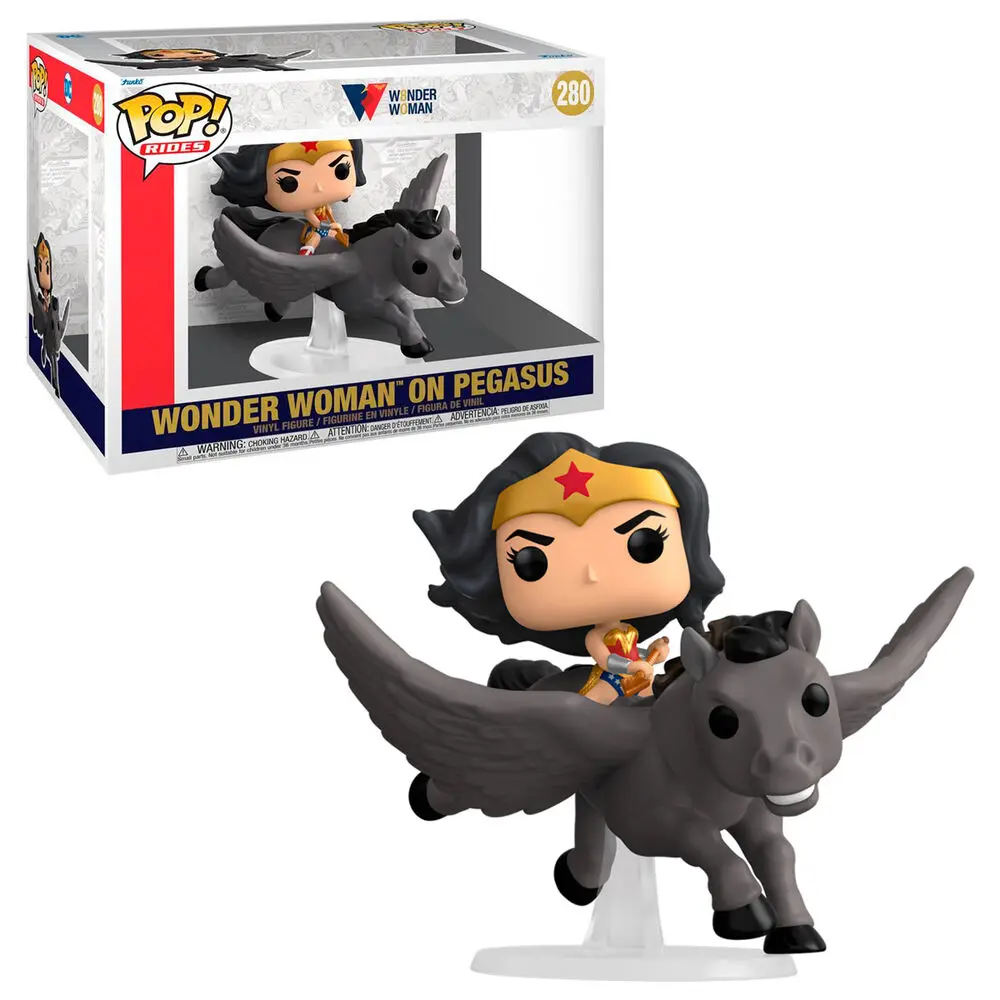 Wonder Woman POP! Rides Vinil Figura Wonder Woman 80th on Pegasus 15 cm fotografija izdelka