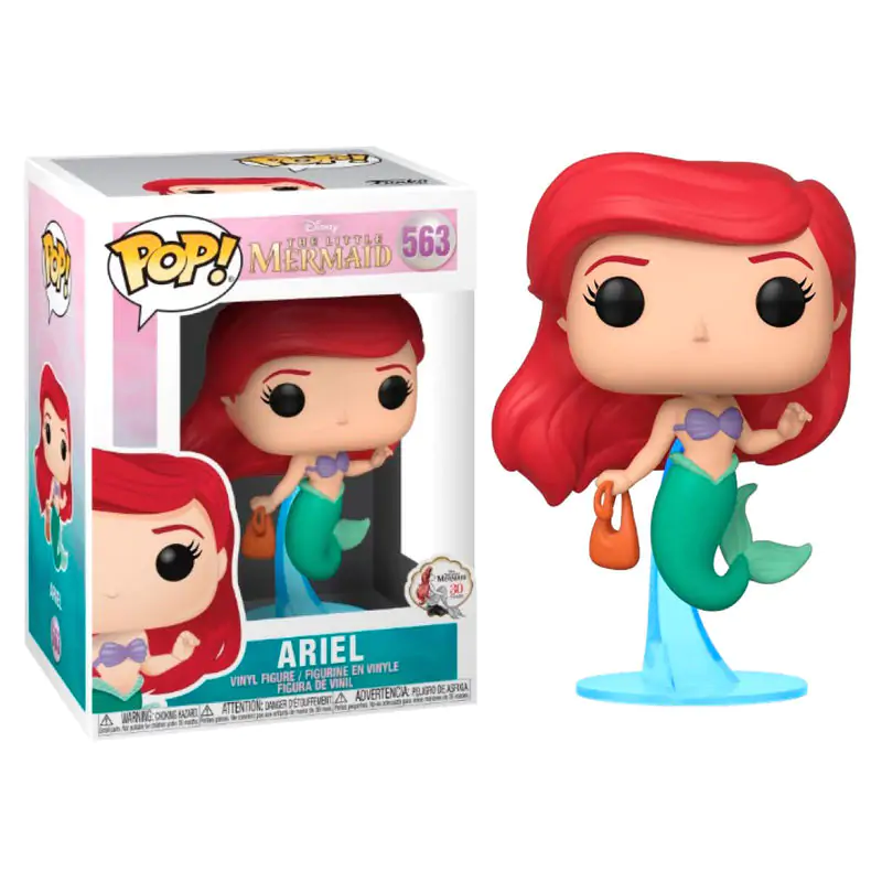 Mala morska deklica POP! Disney Vinilna Figura Ariel z Vrečko 9 cm fotografija izdelka