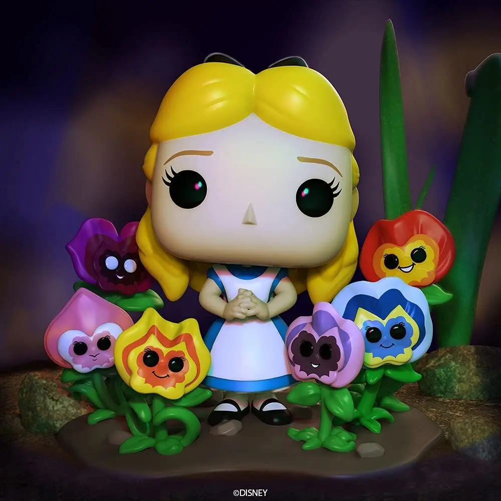 Alice in Wonderland POP! Deluxe Vinil Figura Alice s cvetjem 10 cm fotografija izdelka