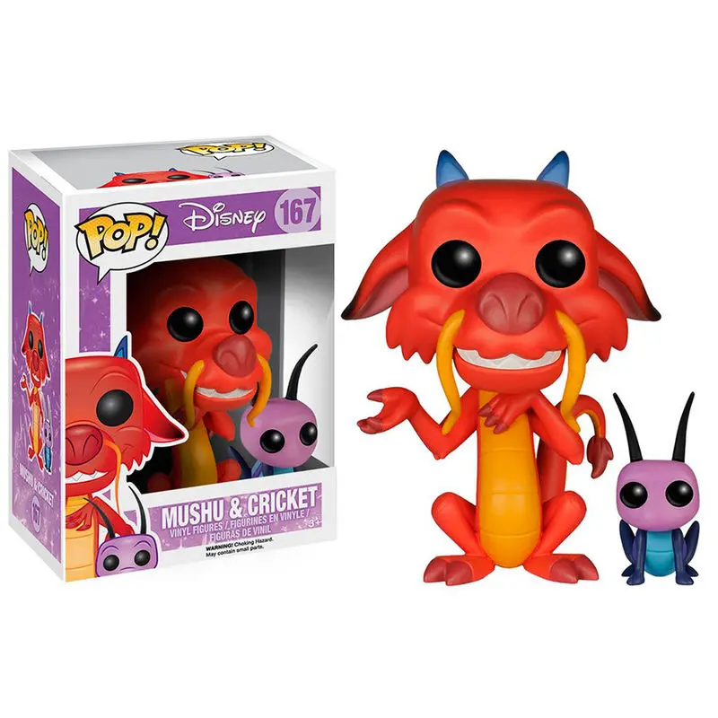 Mulan POP! Disney Vinilna figura Mushu & Cri-Kee 7 cm fotografija izdelka