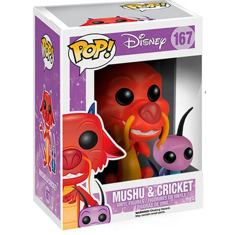 Mulan POP! Disney Vinilna figura Mushu & Cri-Kee 7 cm fotografija izdelka