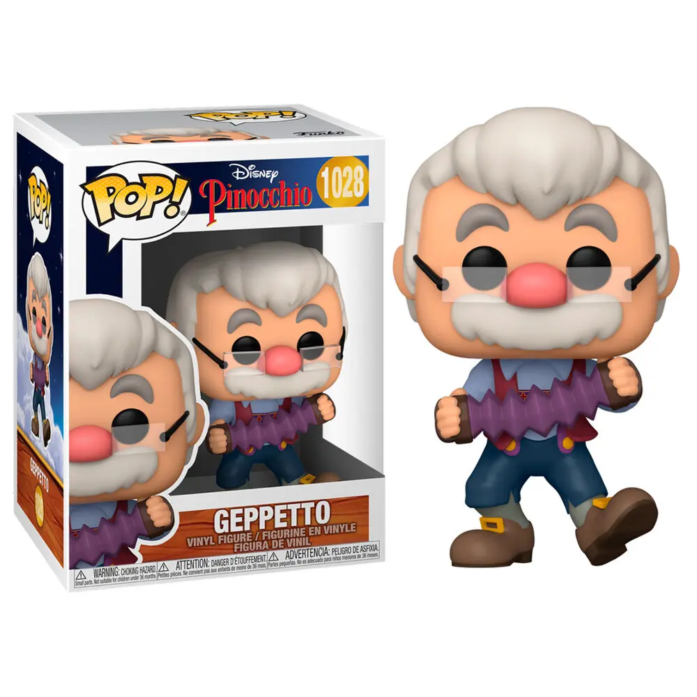 Pinocchio 80th Anniversary POP! Disney Vinyl Figurica Geppetto s harmoniko 9 cm fotografija izdelka