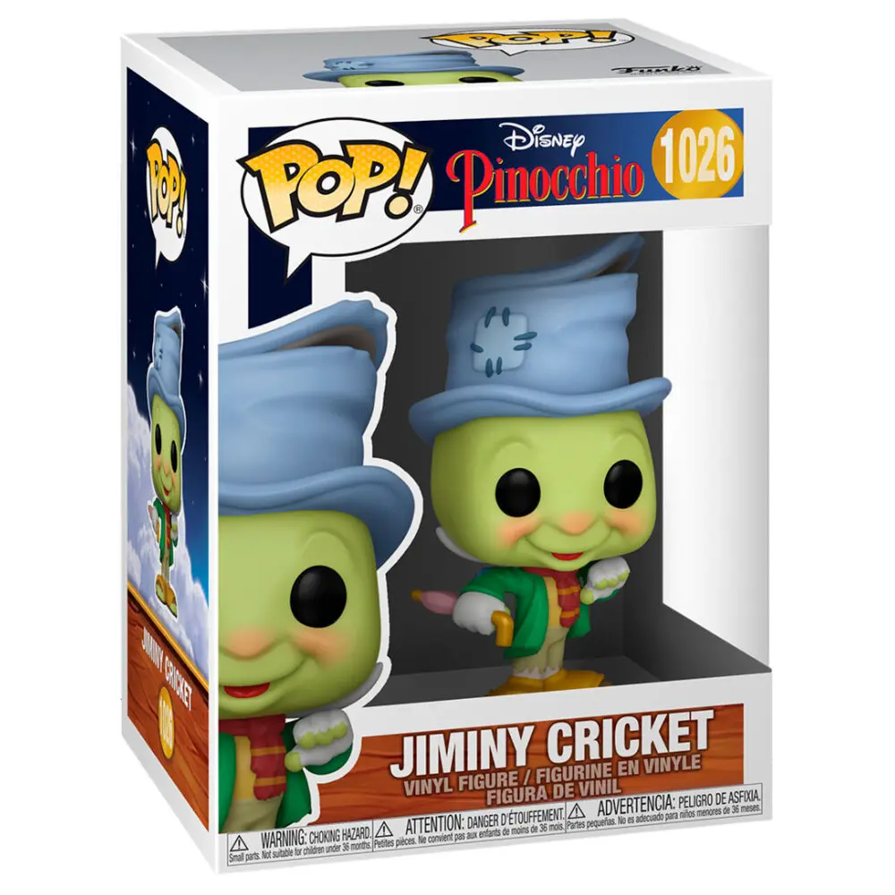 Pinocchio 80th Anniversary POP! Disney Vinilna Figura Street Jiminy 9 cm fotografija izdelka