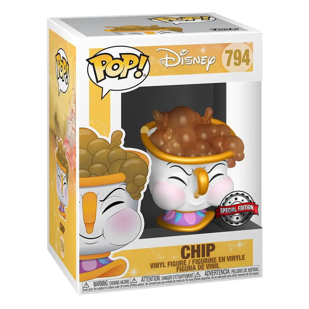 Lepotica in zver POP! Disney Vinilna Figura Chip s/mehurčki 9 cm fotografija izdelka