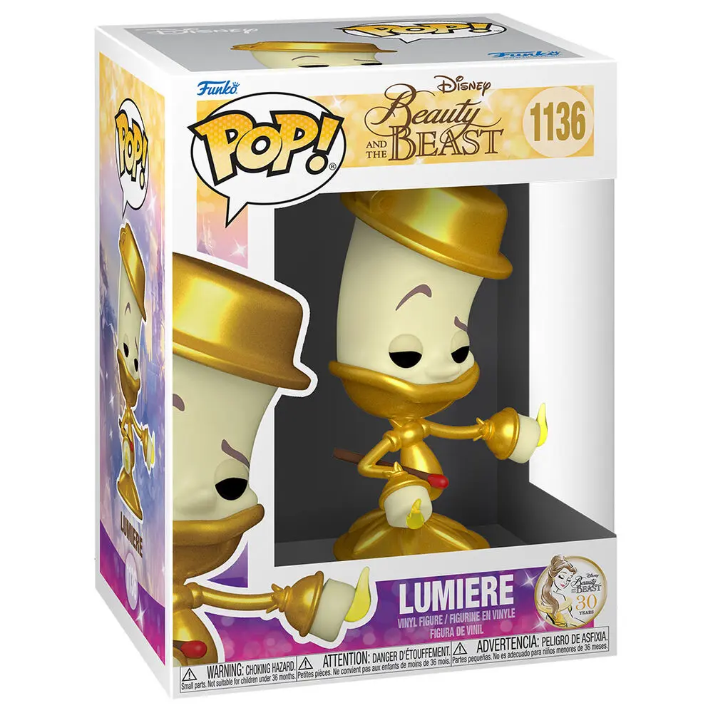 Lepotica in zver POP! Movies Vinilna Figura Lumiere 9 cm fotografija izdelka