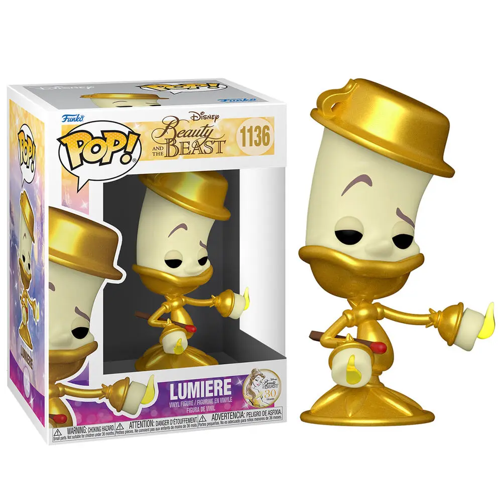 Lepotica in zver POP! Movies Vinilna Figura Lumiere 9 cm fotografija izdelka