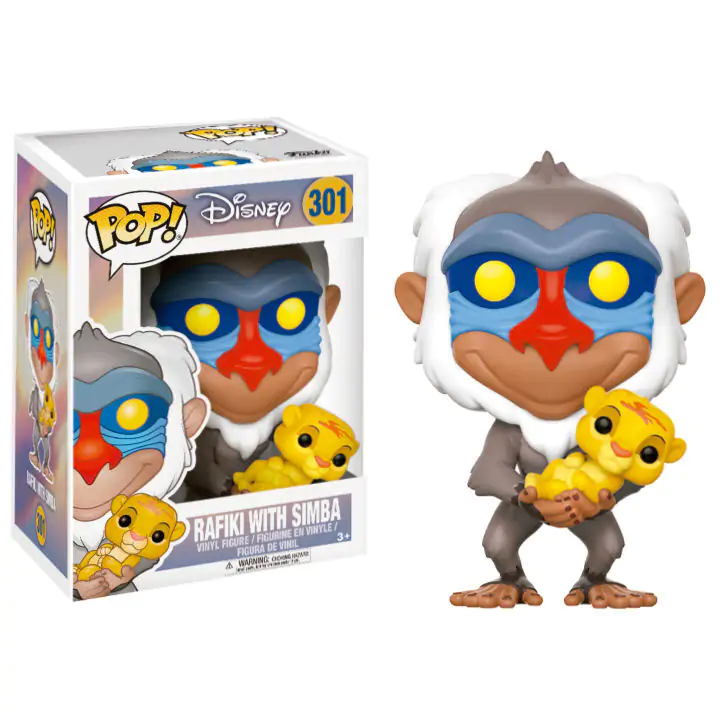 The Lion King POP! Disney Vinyl Figura Rafiki & Simba 9 cm fotografija izdelka