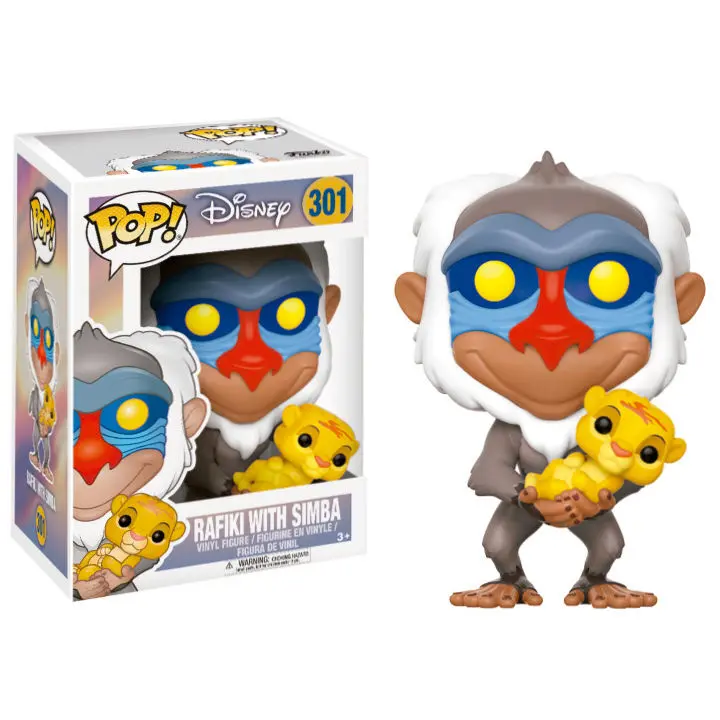 The Lion King POP! Disney Vinyl Figura Rafiki & Simba 9 cm fotografija izdelka