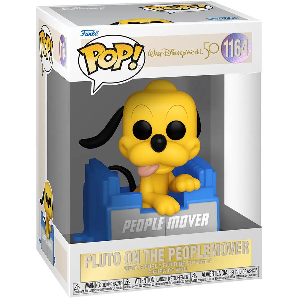 Walt Disney Word 50th Anniversary POP! Disney Vinyl Figure People Mover Pluto w/Balloon 9 cm - Vinilna Figura fotografija izdelka