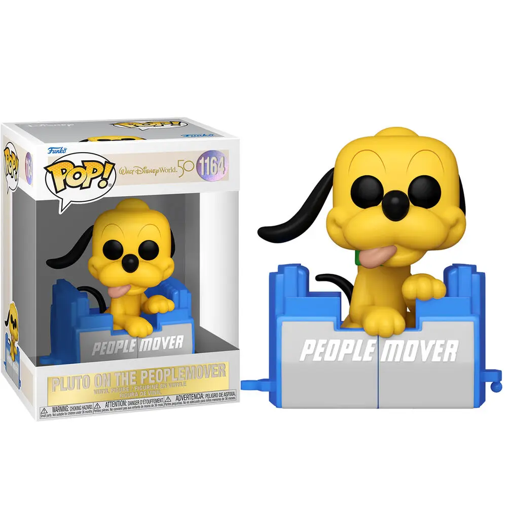 Walt Disney Word 50th Anniversary POP! Disney Vinyl Figure People Mover Pluto w/Balloon 9 cm - Vinilna Figura fotografija izdelka