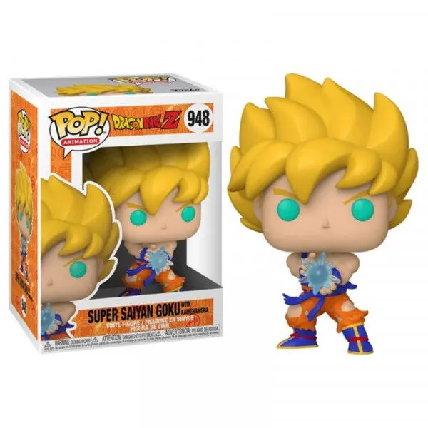 Dragon Ball Z POP! Animation Vinil Figura SS Goku z Kamehameha Wave 9 cm fotografija izdelka