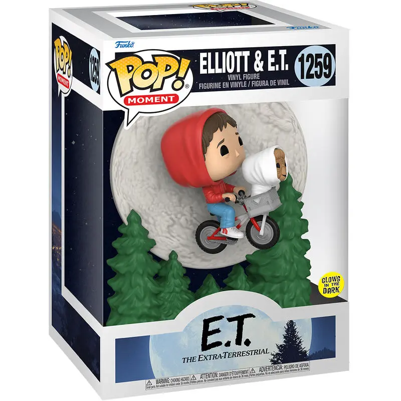 E.T. the Extra-Terrestrial POP! Moment Vinilna Figura Elliot in ET Letita (GITD) 9 cm fotografija izdelka