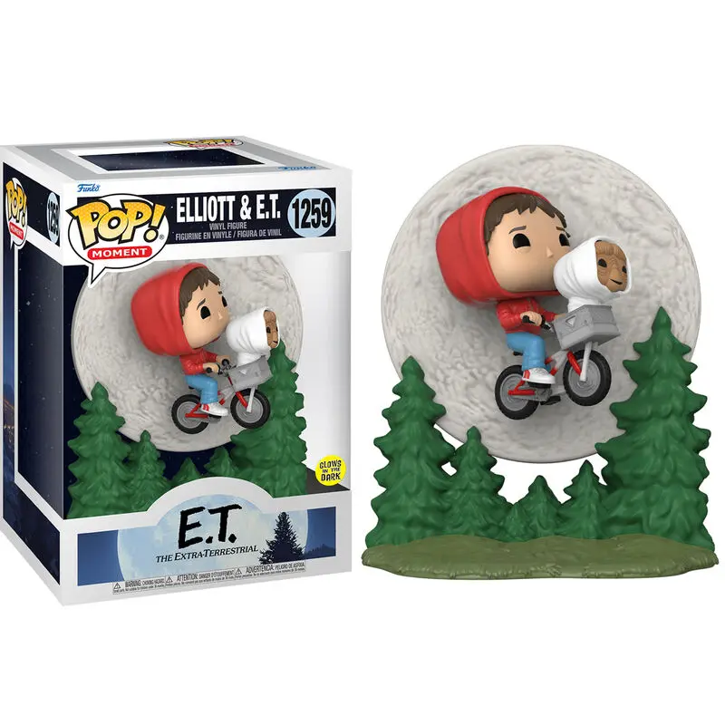 E.T. the Extra-Terrestrial POP! Moment Vinilna Figura Elliot in ET Letita (GITD) 9 cm fotografija izdelka