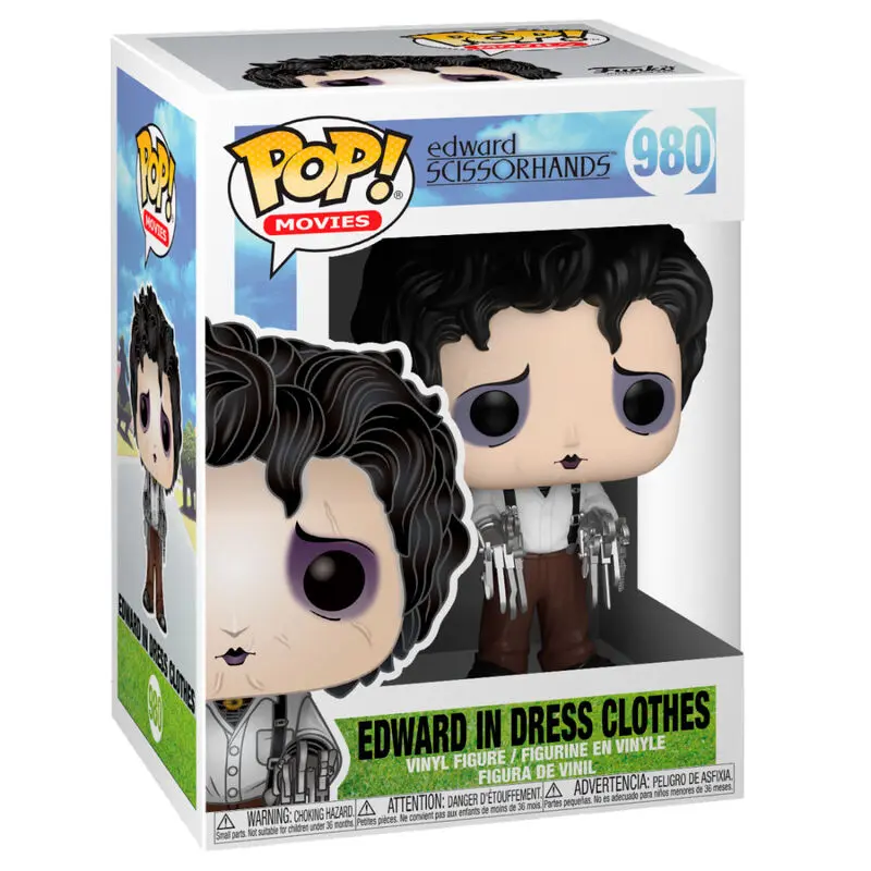 Edward Scissorhands POP! Movies Vinyl Figura Edward v svečanih oblačilih 9 cm [POŠKODOVANA EMBALAŽA] fotografija izdelka