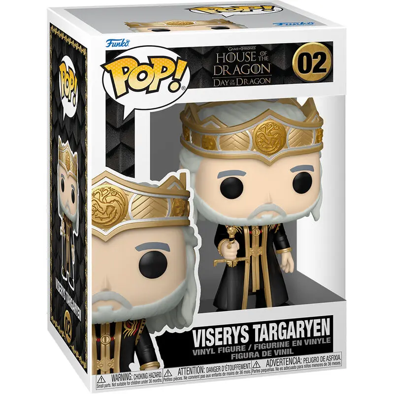 House of the Dragon POP! TV Vinyl Figurica Viserys Targaryen 9 cm fotografija izdelka