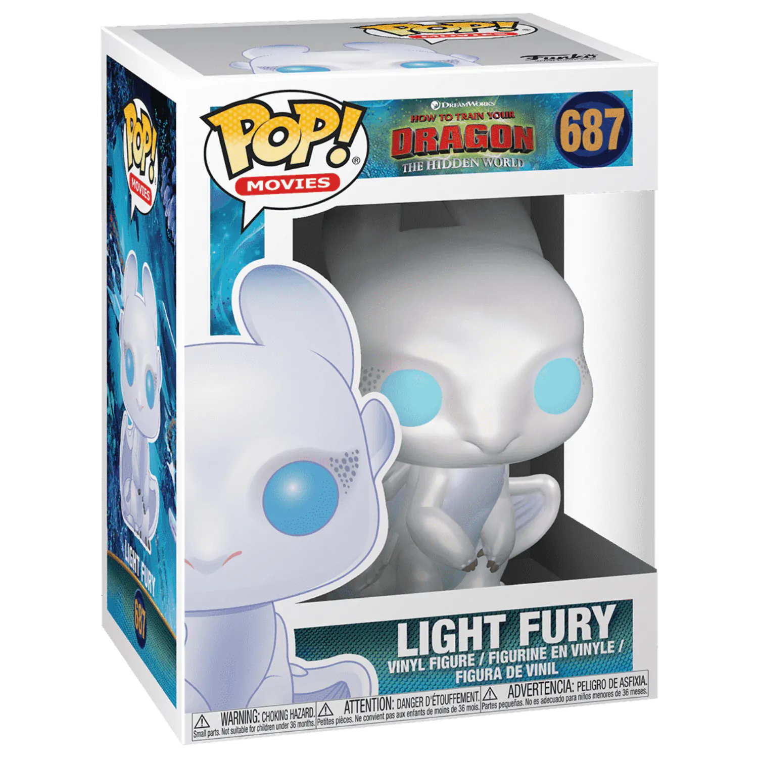Kako izuriti svojega zmaja 3 POP! Vinyl Figurica Light Fury 9 cm fotografija izdelka