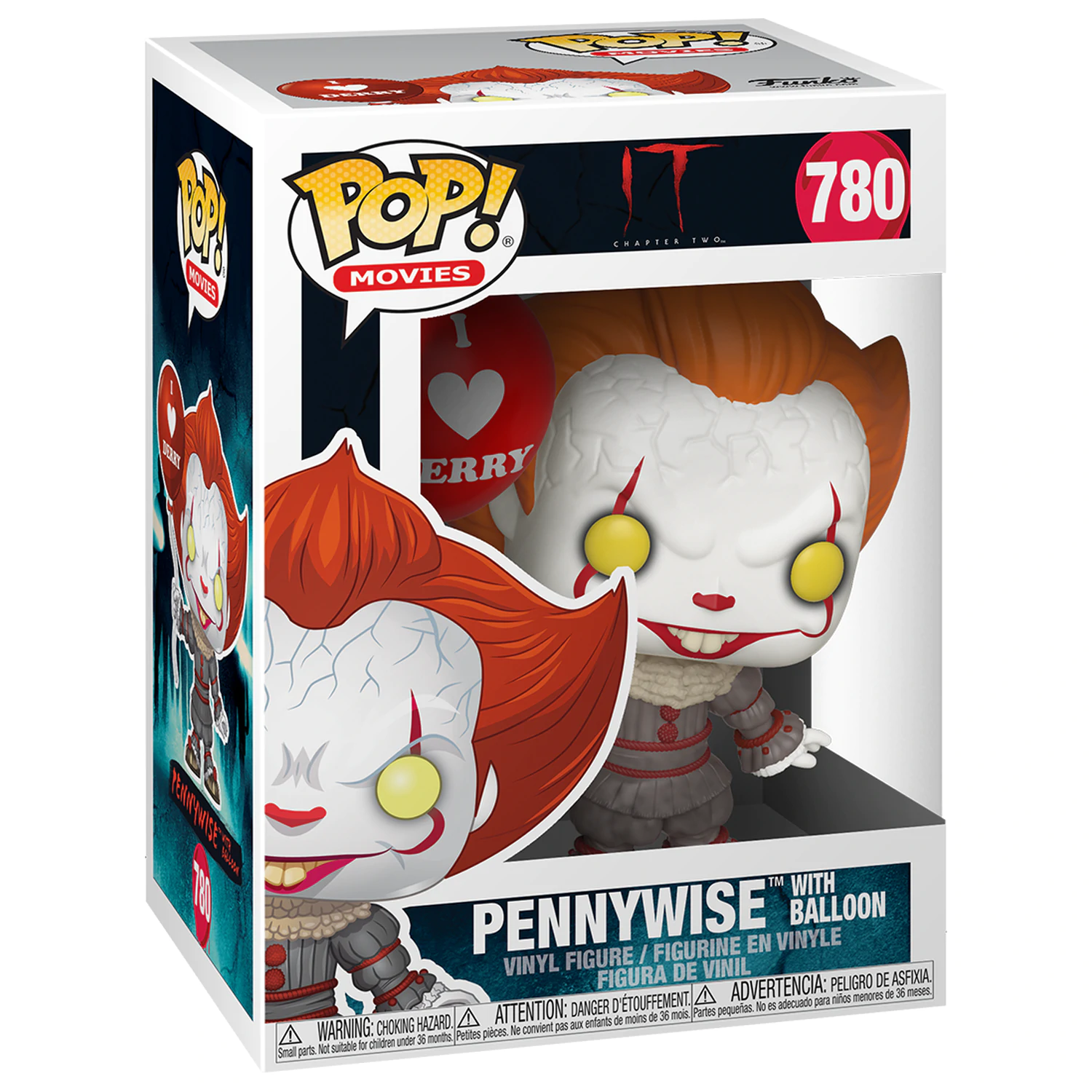 Stephen King's It 2 POP! Movies Vinyl Figure Pennywise Balloon 9 cmStephen King's It 2 POP! Movies Vinil figura Pennywise z balonom 9 cm fotografija izdelka