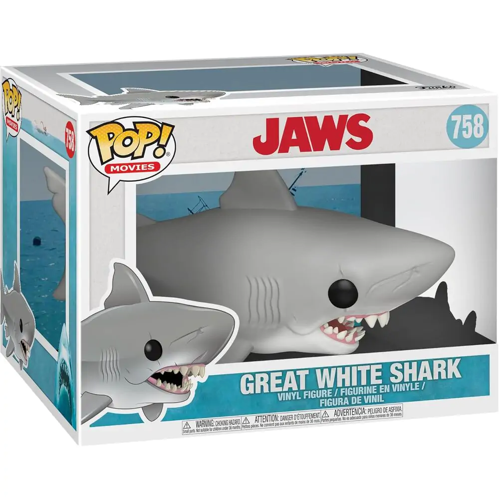 Jaws Oversized POP! Movies Vinilna Figura Jaws 15 cm fotografija izdelka