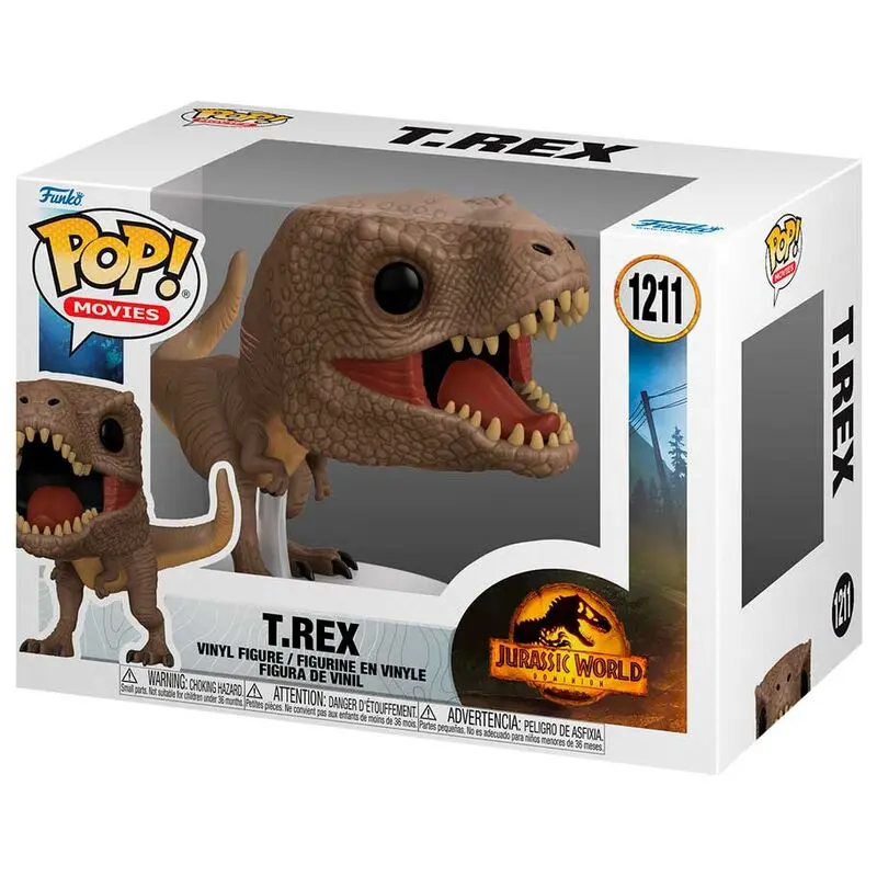 Jurassic World 3 POP! Movies Vinilna Figura T-Rex 9 cm fotografija izdelka