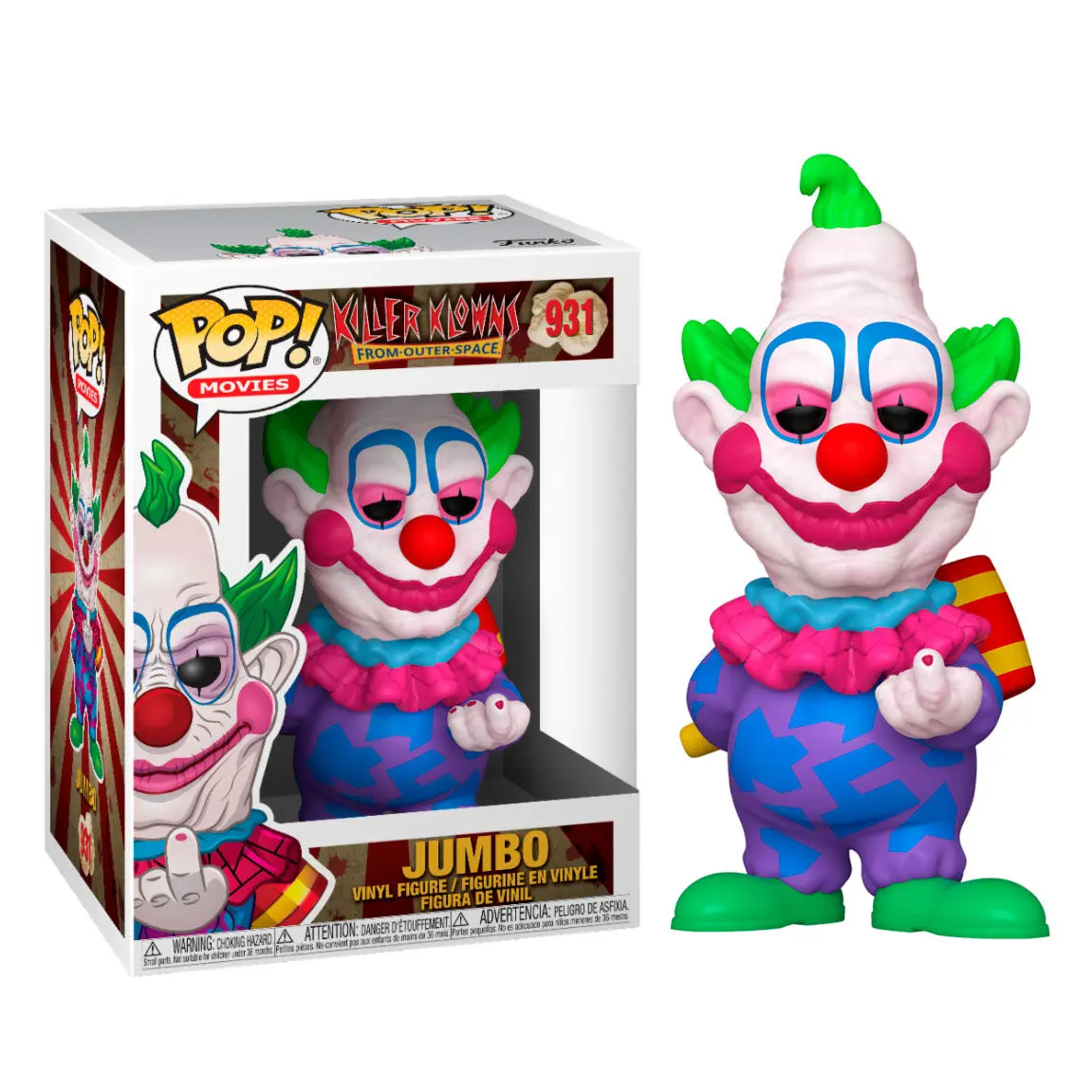 Killer Klowns from Outer Space POP! Movies Vinilna Figura Jumbo 9 cm fotografija izdelka