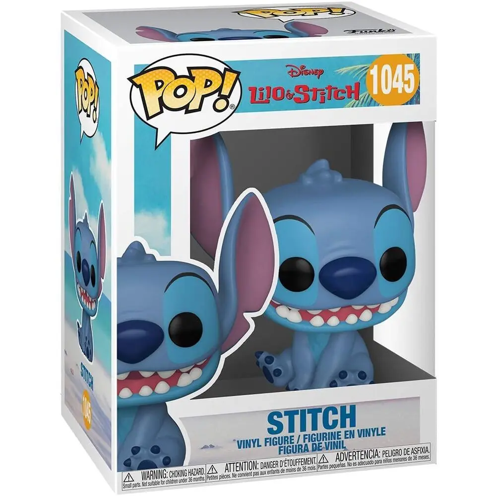 Lilo & Stitch POP! Disney Vinilna Figura Nasmejan Sedeč Stitch 9 cm fotografija izdelka