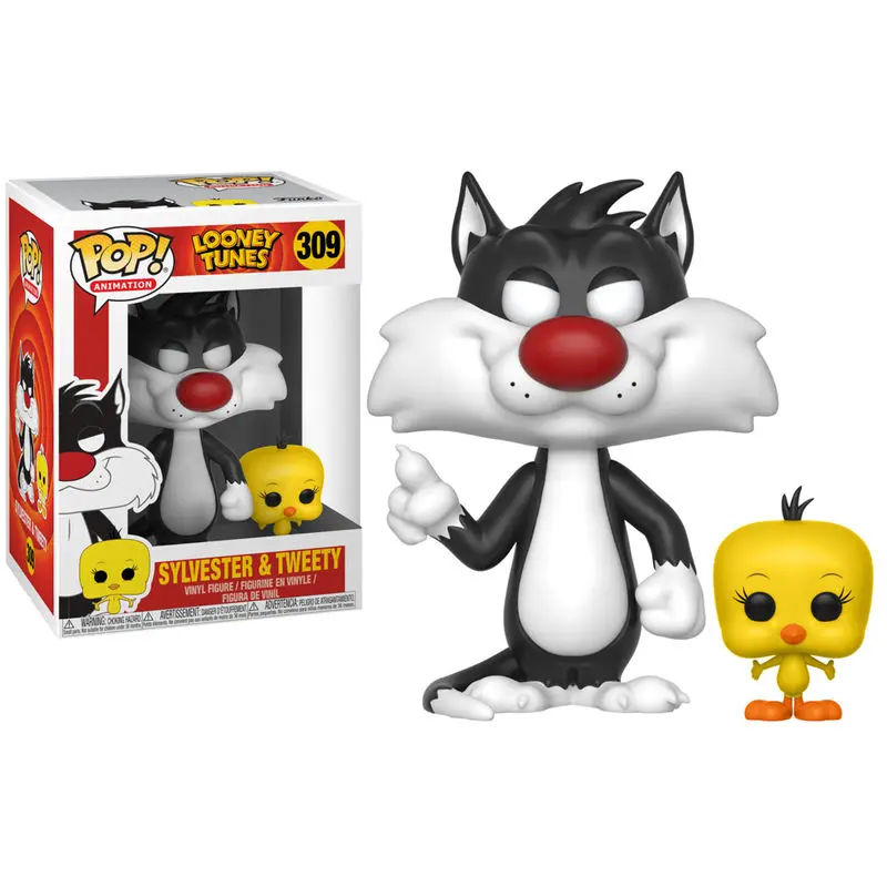 Looney Tunes POP! Television Vinyl Figurica Sylvester & Tweety 9 cm fotografija izdelka