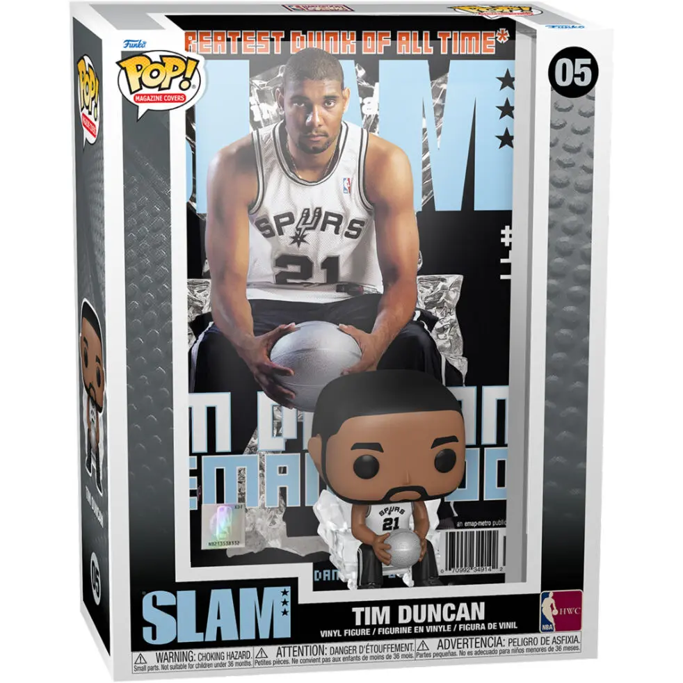 NBA Cover POP! Košarka Vinilna Figura Tim Duncan (SLAM Magazin) 9 cm fotografija izdelka