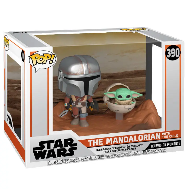 The Mandalorian POP Moment! Vinilne Figure 2-Pack Mandalorian & Child 9 cm fotografija izdelka