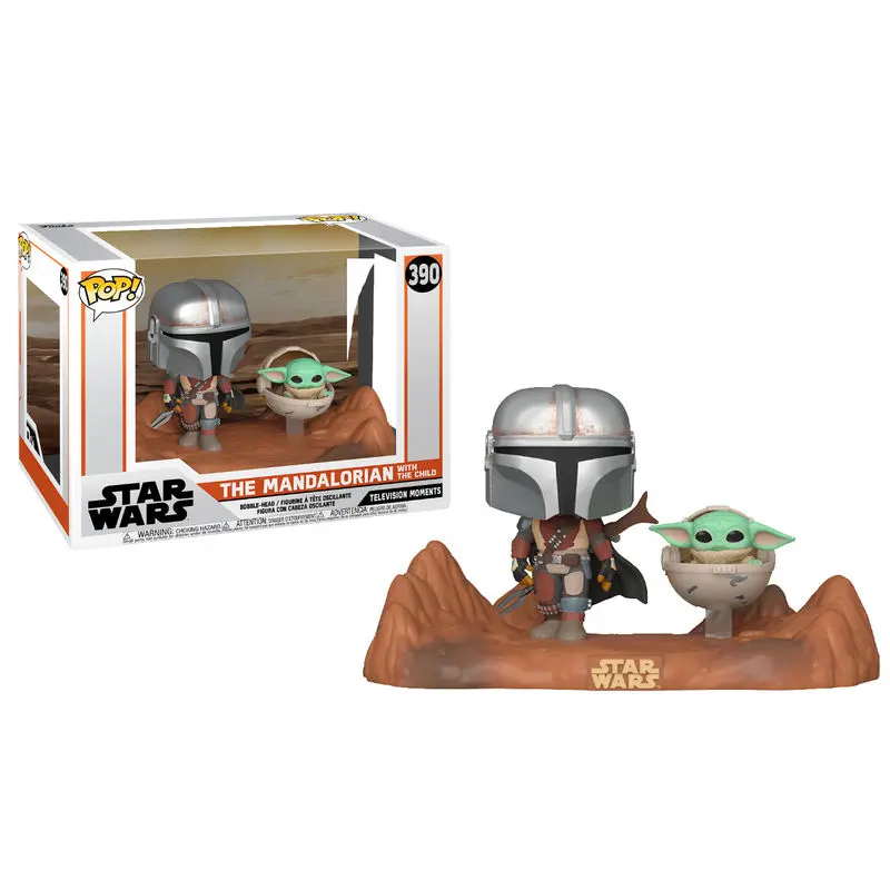 The Mandalorian POP Moment! Vinilne Figure 2-Pack Mandalorian & Child 9 cm fotografija izdelka