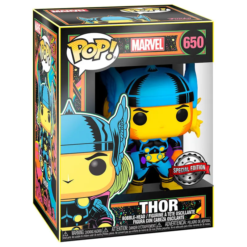 Marvel POP! Marvel Black Light Vinil Figura Thor 9 cm fotografija izdelka